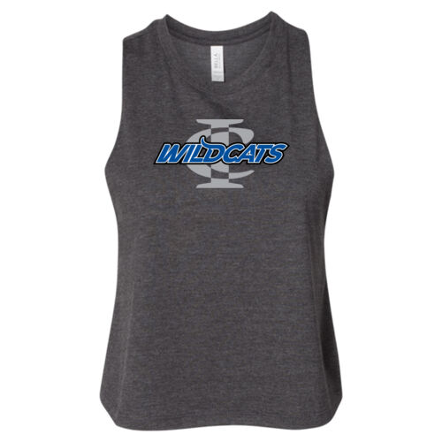 IC Wildcats - Women's Racerback Cropped Tank Thumbnail