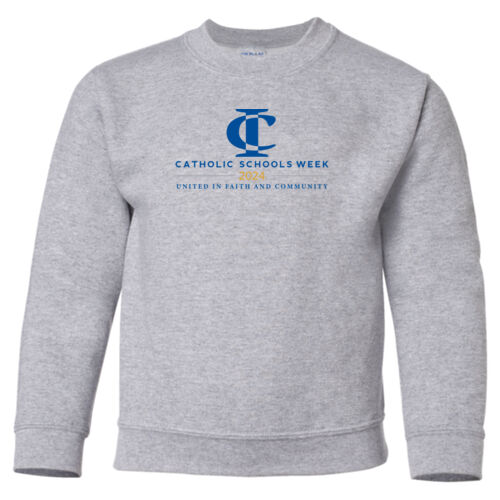 Catholic Schools Week 2023 - Heavy Blend Youth Crewneck Sweatshirt Thumbnail